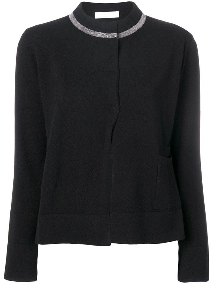 Fabiana Filippi Embellished Collar Cardigan - Black