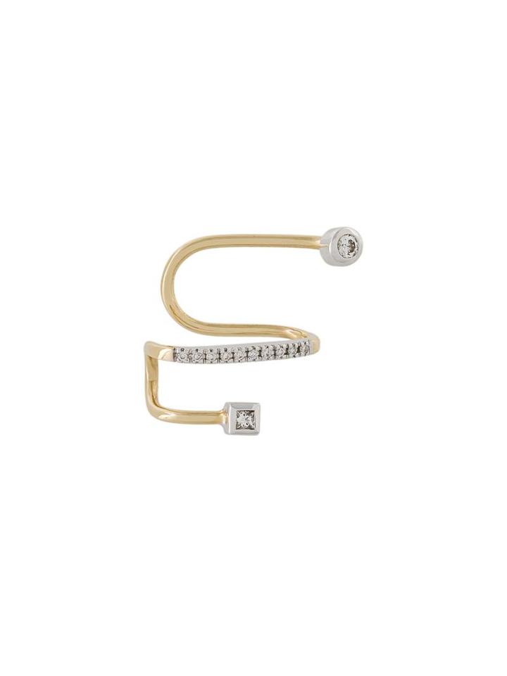 Maria Black 'avery Blanc' Diamond Earcuff, Women's, Metallic