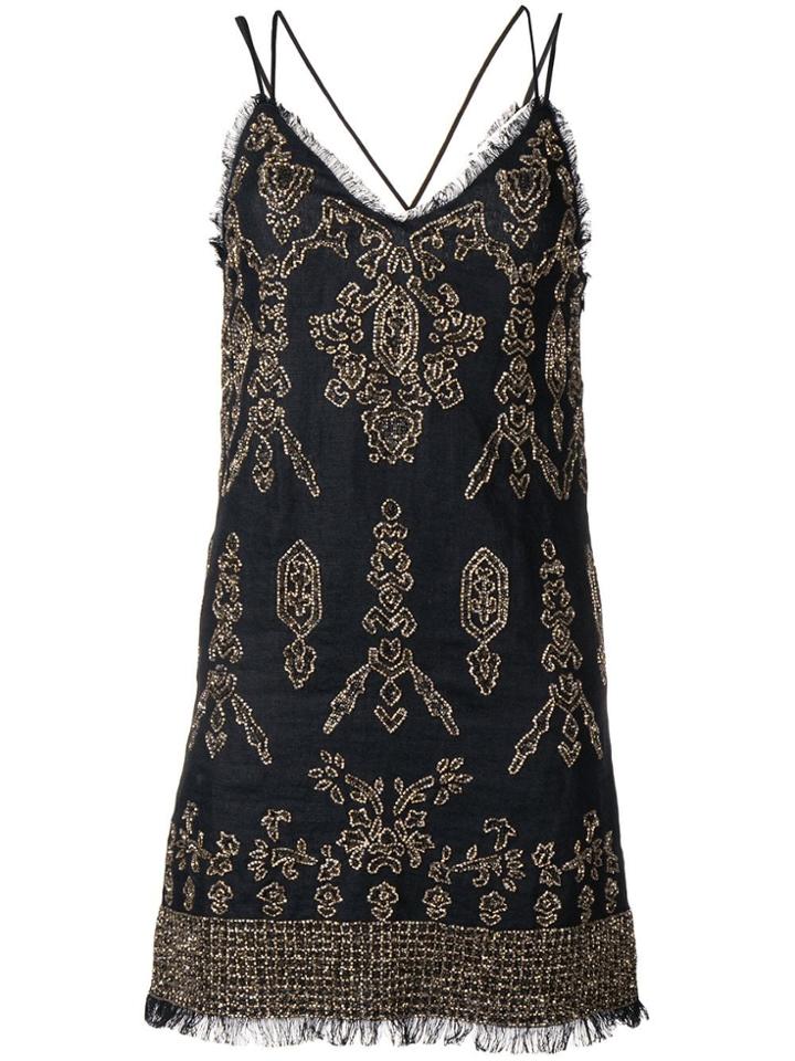 Twin-set Bead Embellished Dress - Black
