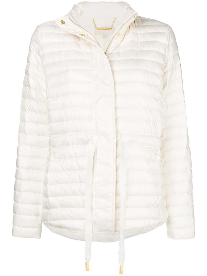 Michael Michael Kors Zipped Padded Jacket - White