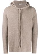 Maison Flaneur Fine Knit Hoodie - Neutrals