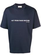 Drôle De Monsieur Slogan T-shirt - Blue