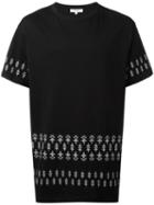 Les Benjamins Geometric Print T-shirt, Men's, Size: Small, Black, Cotton