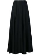 No21 Pleated Midi Skirt - Black