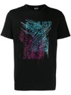 Just Cavalli Rhinestone-embellished Logo T-shirt - Black