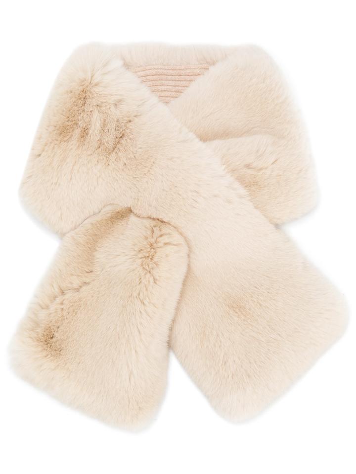 N.peal Fur Neckwarmer - Nude & Neutrals