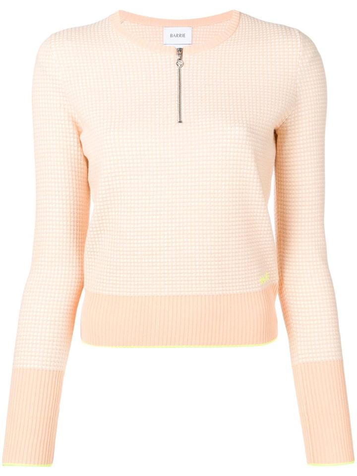 Barrie Waffle-knit Sweater - Orange