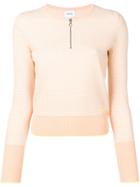 Barrie Waffle-knit Sweater - Orange