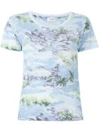 Saint Laurent Watercolour Print T-shirt