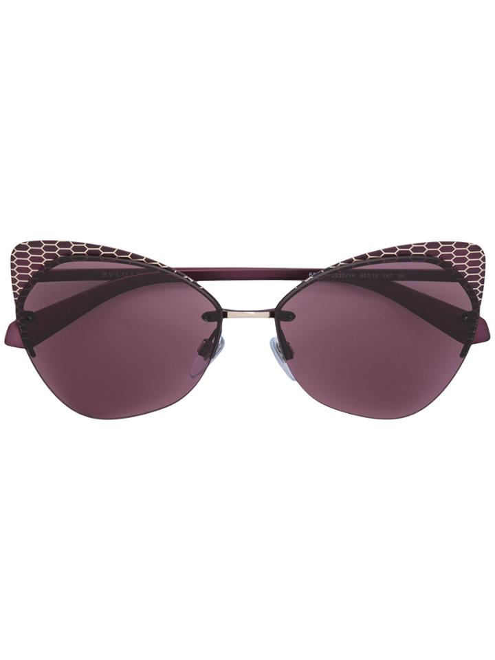 Bulgari Cat Eye Sunglasses - Pink & Purple