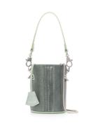 Salar Celia Snake Tote Bag - Green