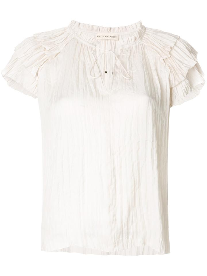 Ulla Johnson Mara V-neck Blouse - White
