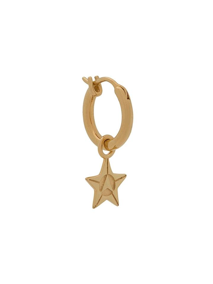 Northskull Star Hoop Earring - Gold