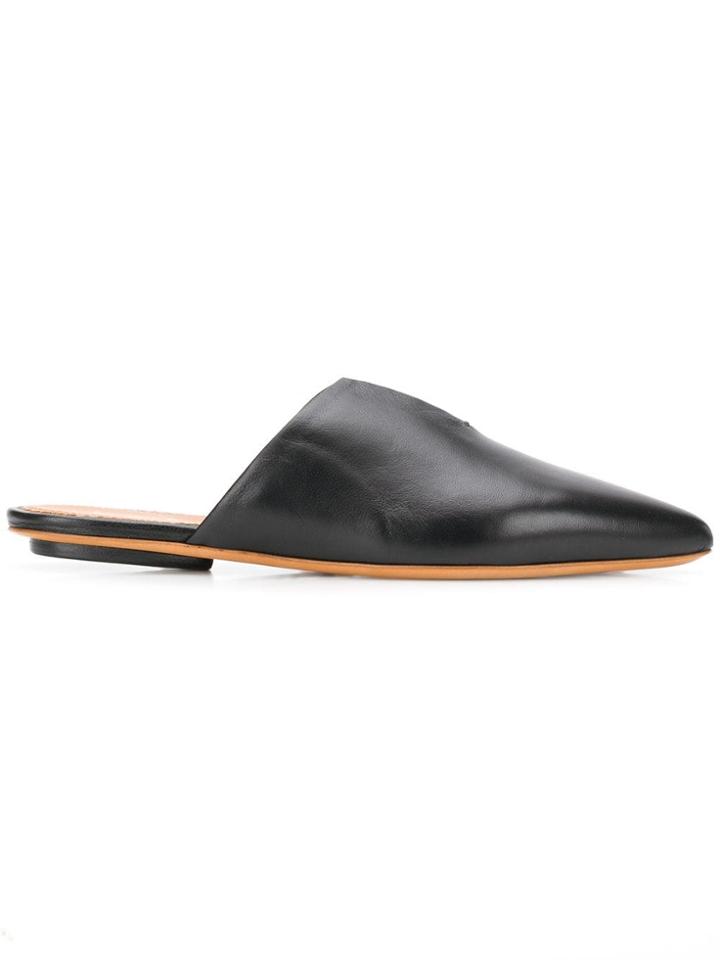 Forte Forte Pointed Toe Mules - Black