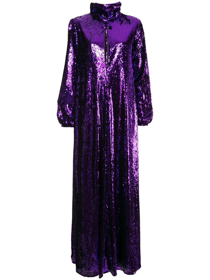 Racil Barbara Sequin High Neck Dress - Purple
