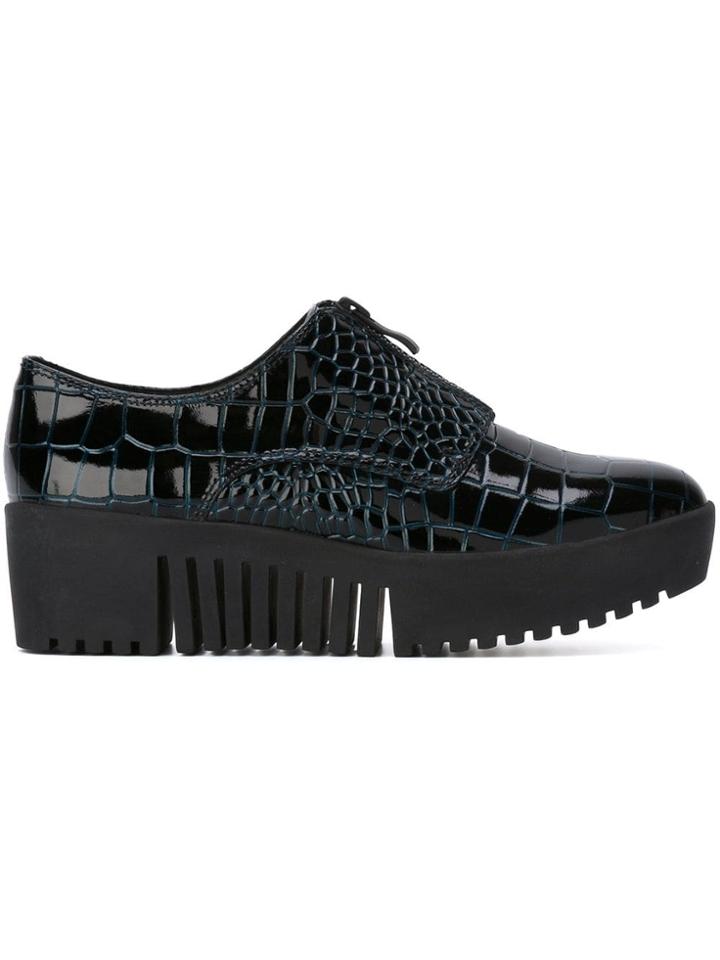 Opening Ceremony Croc Effect Zip Slippers - Blue