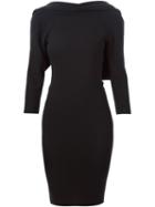 Dsquared2 V-back Dress, Women's, Size: 40, Black, Spandex/elastane/acetate/viscose/wool