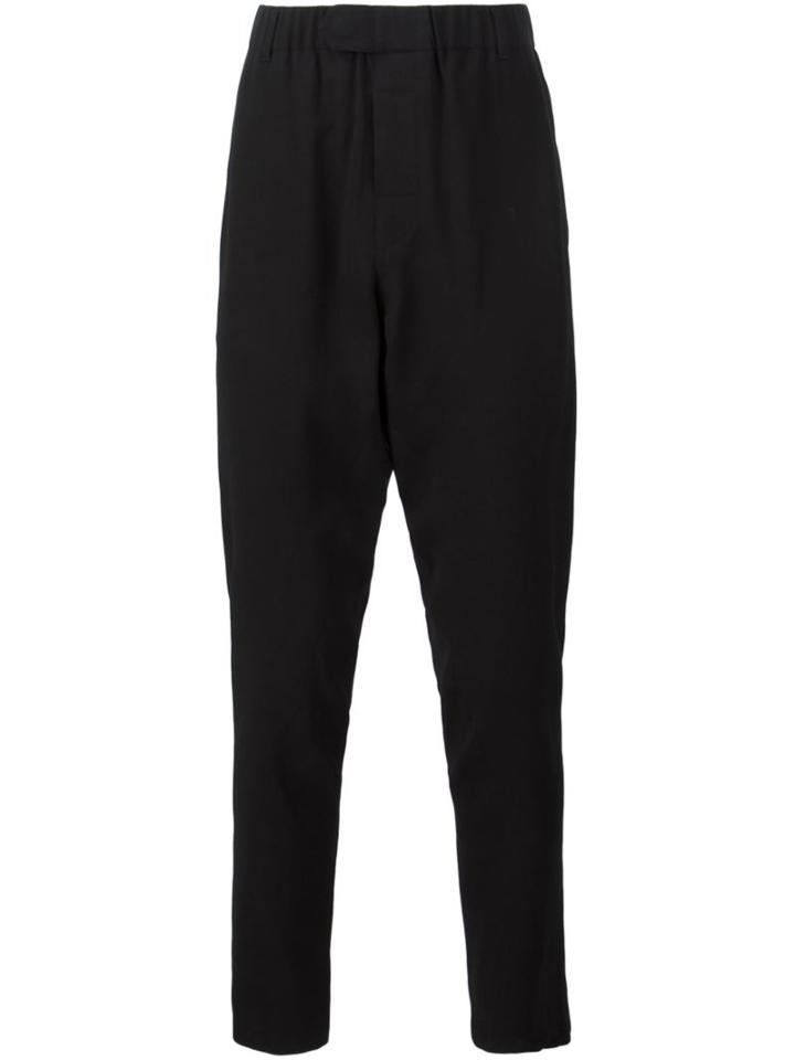Ann Demeulemeester Grise Drop-crotch Trousers, Men's, Size: Large, Black, Rayon/wool