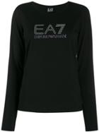 Ea7 Emporio Armani Studded Logo T-shirt - Black