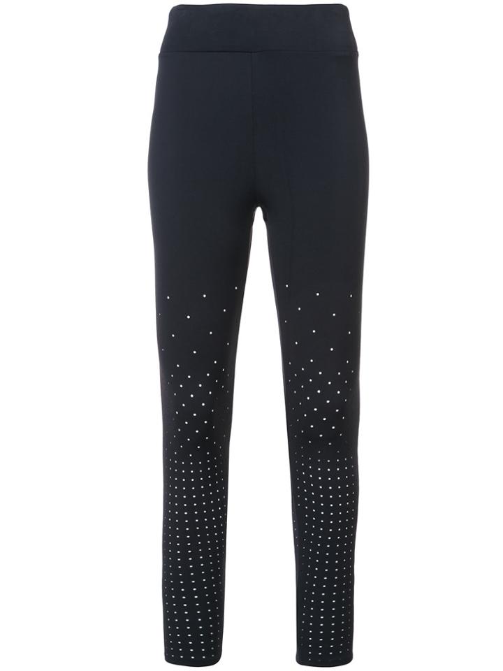 Cushnie Et Ochs Annabelle Perforated Leggings - Black