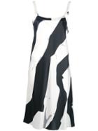 Ann Demeulemeester - Striped Dress - Women - Silk/spandex/elastane - 36, Black, Silk/spandex/elastane