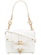 Niels Peeraer - Hook Clasp Shoulder Bag - Women - Calf Leather - One Size, White, Calf Leather