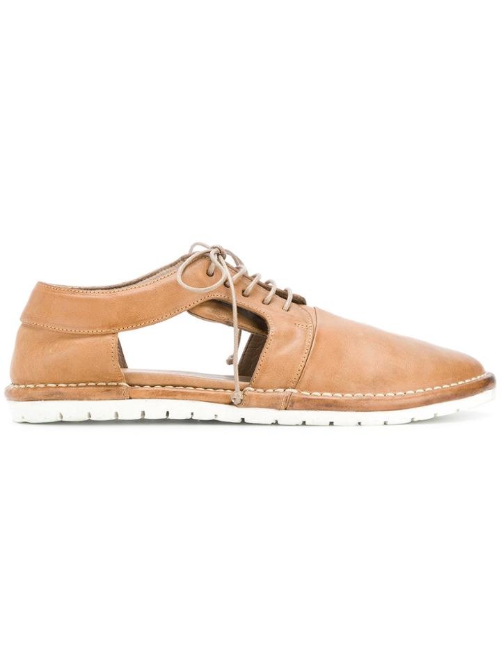 Marsèll Cut Out Panel Lace-up Shoes - Brown