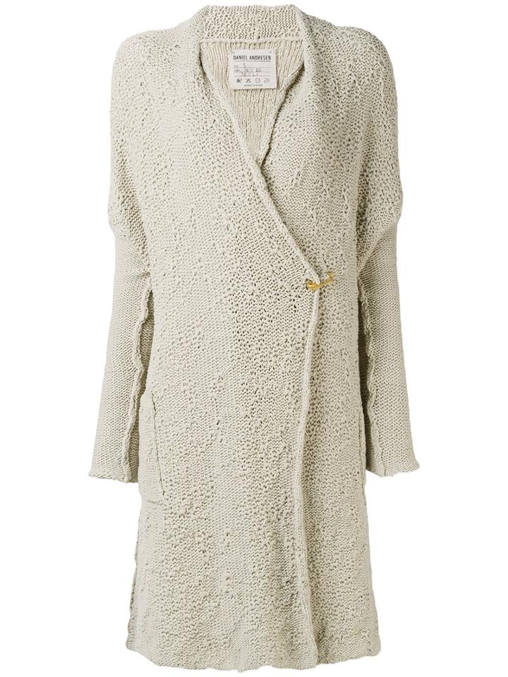 Daniel Andresen - Kavan Belted Cardigan - Women - Cotton/linen/flax - S, Nude/neutrals, Cotton/linen/flax