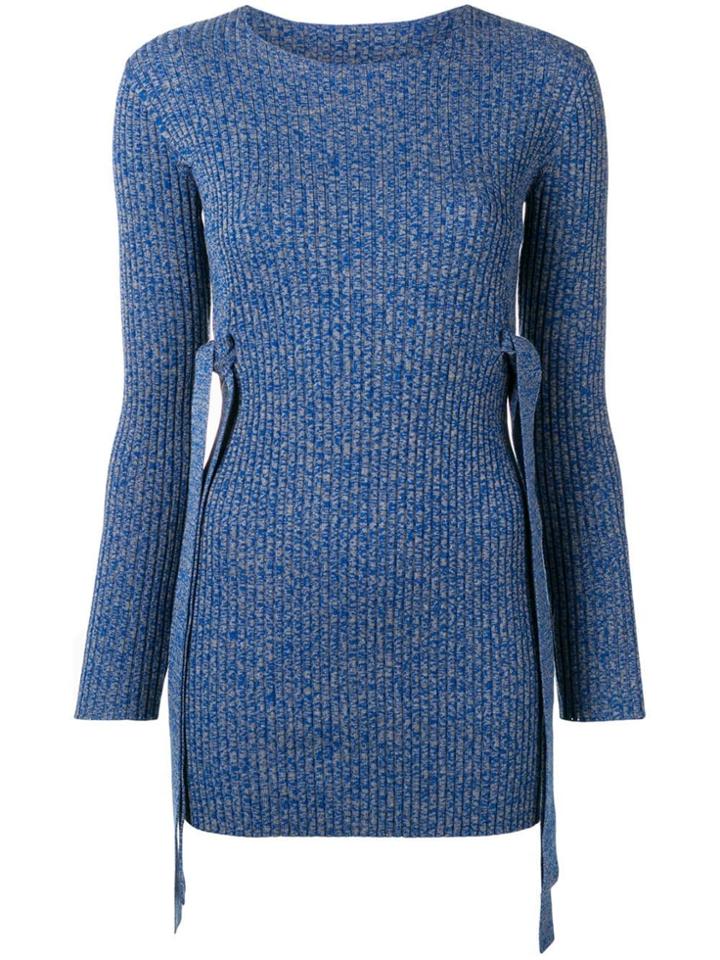 Ports 1961 Ribbed Knitted Jumper - Blue