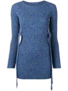 Ports 1961 Ribbed Knitted Jumper - Blue