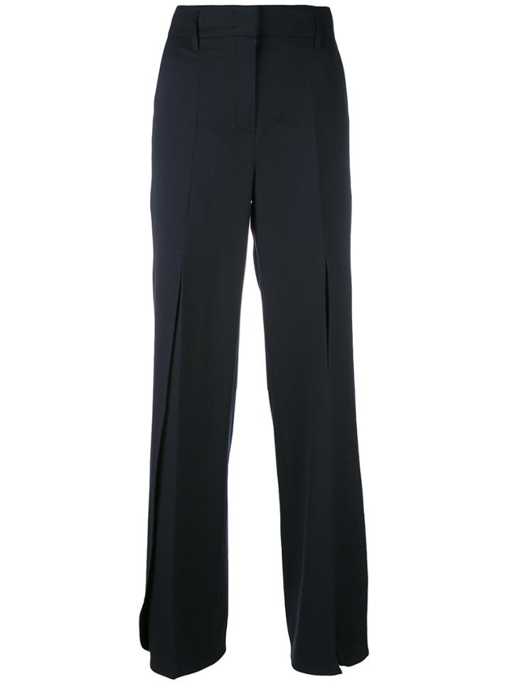 Dorothee Schumacher Pleated Palazzo Pants - Blue
