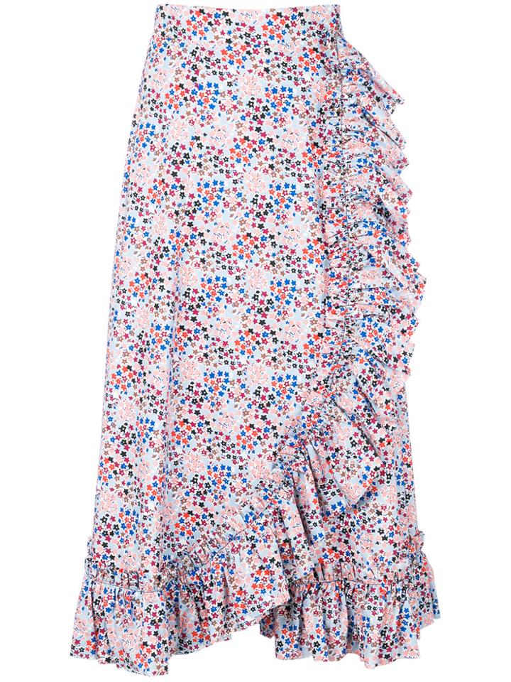 Philosophy Di Lorenzo Serafini Ruffle Hem A-line Skirt - Multicolour
