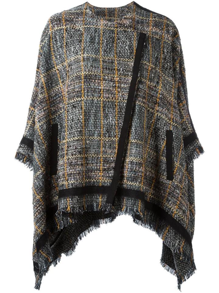 Etro Checked Cape