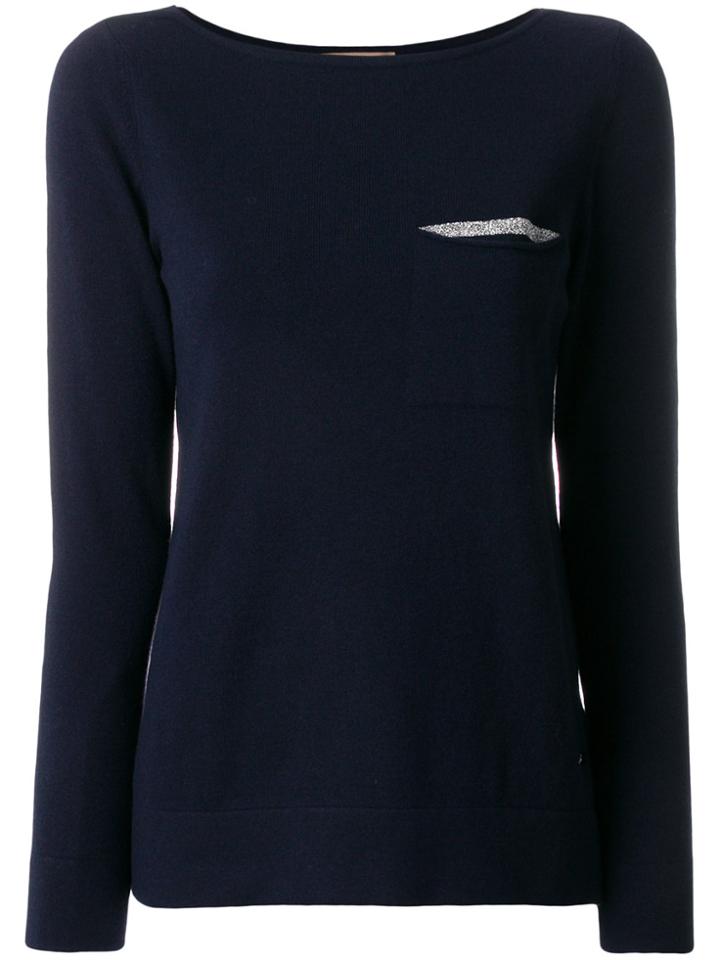 Fay Crew Neck Jumper - Blue