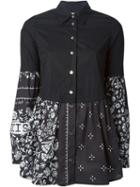 Floral Print Shirt, Women's, Size: 40, Black, Cotton, Mm6 Maison Margiela