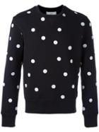Ami Paris Dots Embroidery Sweatshirt - Black