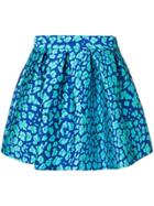 P.a.r.o.s.h. Pleated Pattern Skirt - Blue