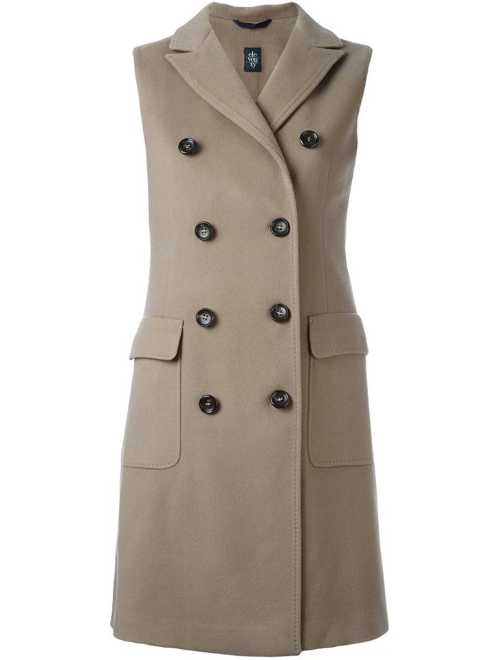 Eleventy Double-breasted Sleeveless Coat