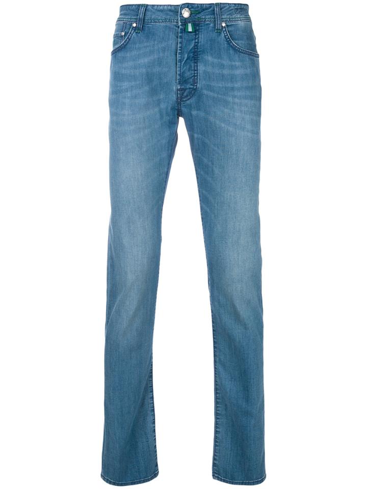 Jacob Cohen Straight Roll Up Jeans - Blue