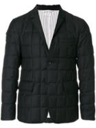 Thom Browne Quilted Down Super 130s Sport Coat - Grey