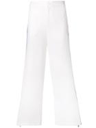 Isabelle Blanche Side Panel Flared Trousers - White