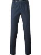 Incotex Casual Trousers, Men's, Size: 48, Blue, Cotton/spandex/elastane