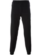 Les Hommes Leather Panel Sweatpants, Men's, Size: 54, Black, Cotton/leather/wool