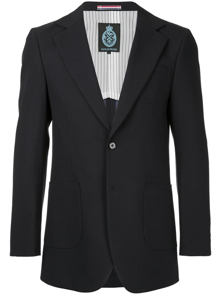 Guild Prime Classic Button Blazer - Blue