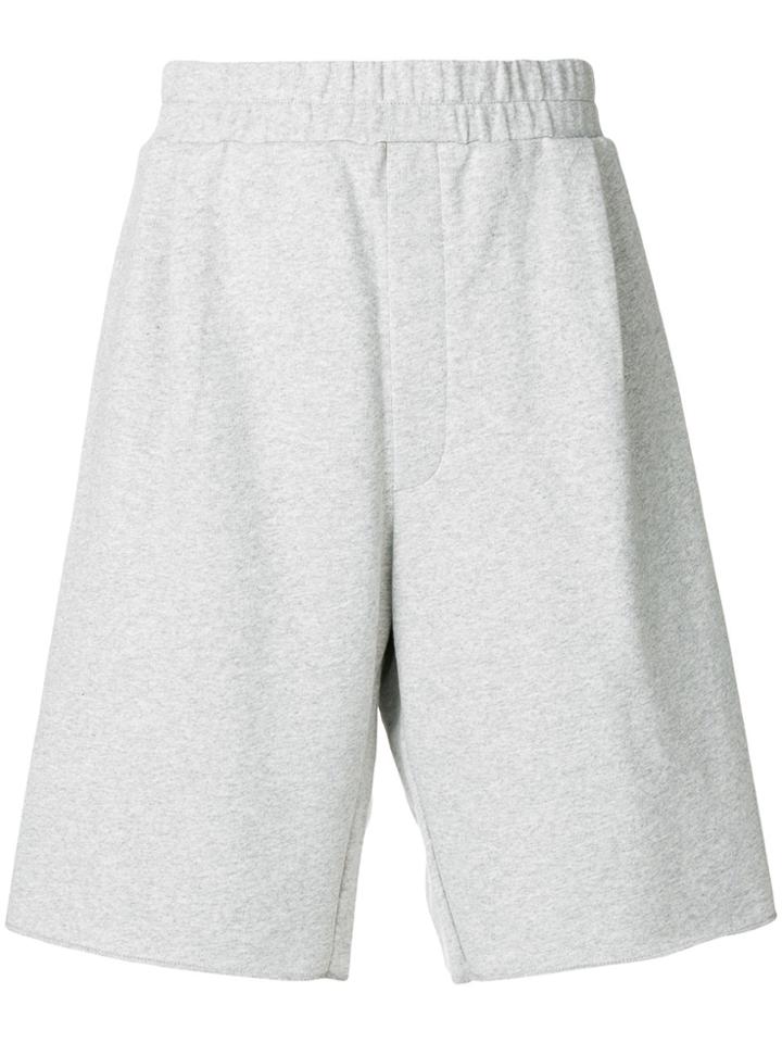 Sunnei High Waisted Track Shorts - Grey