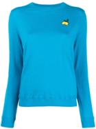 Chinti & Parker Patch Detail Jumper - Blue