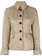 Burberry Quilted Jacket, Women's, Size: Medium, Brown, Polyester/cotton