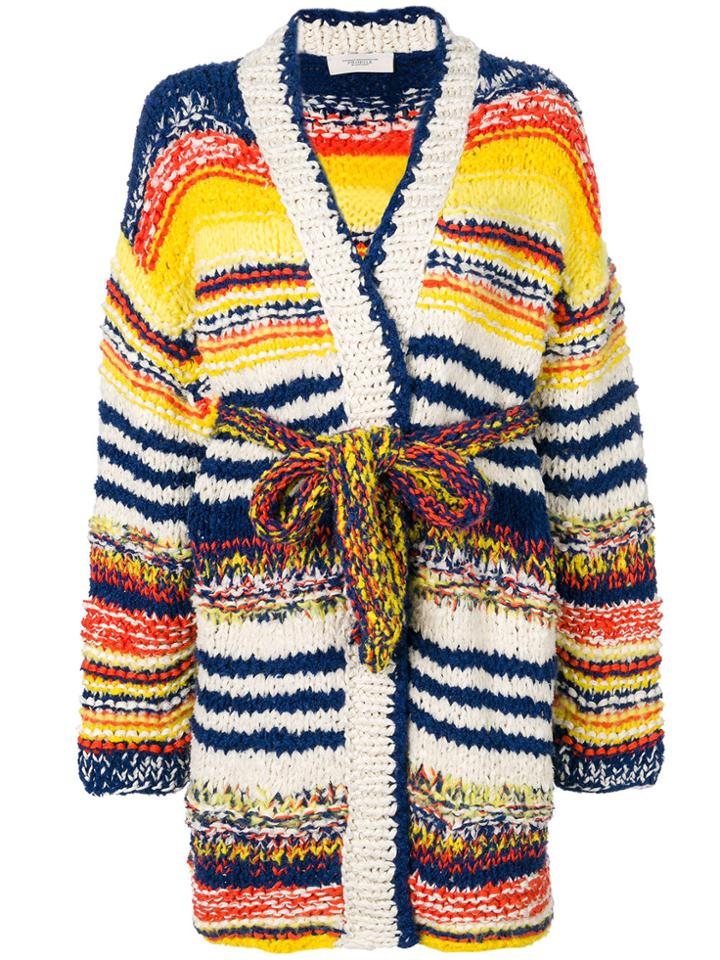 Pringle Of Scotland Multi-stripe Long Cardigan - Multicolour