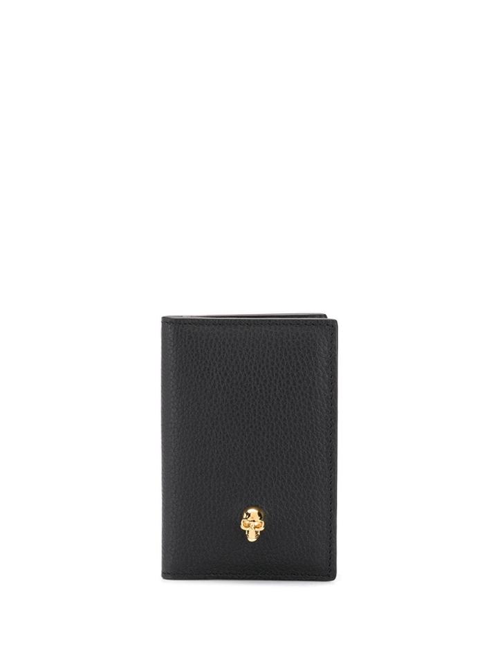 Alexander Mcqueen Skull Detail Card Holder - Black