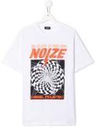 Diesel Kids 'noize' Graphic T-shirt - White